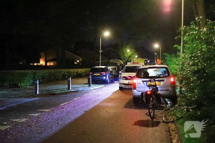 Fietsers wijken uit en knallen tegen auto