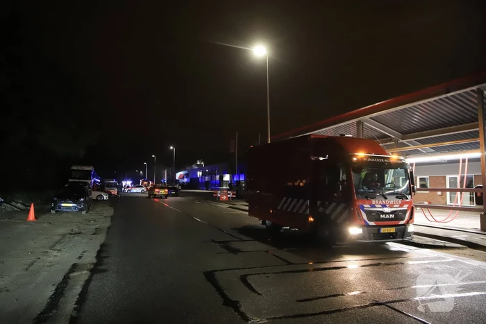 Grote brand in bedrijfspand