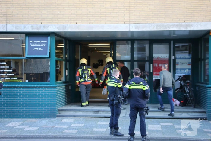 Gasleiding geraakt tijdens boorwerkzaamheden bij Showtime Gym