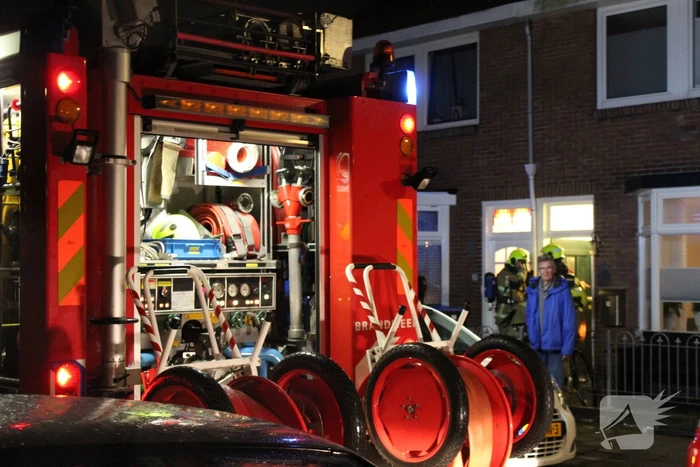 Brand in schoorsteen van woning