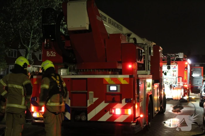 Brand in schoorsteen van woning