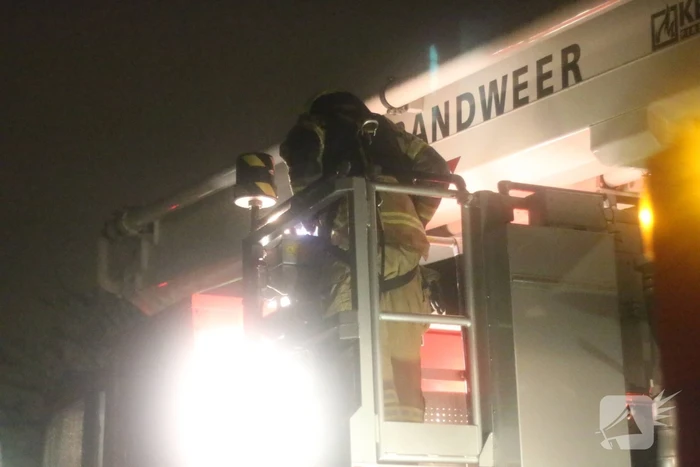 Brand in schoorsteen van woning