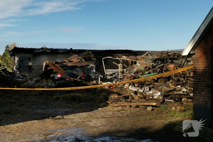 Enorme schade na uitslaande brand in schuur