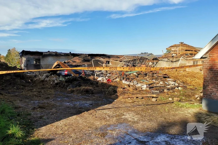 Enorme schade na uitslaande brand in schuur