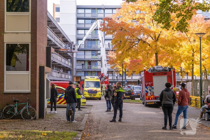 Traumahelikopter landt voor incident in flatwoning