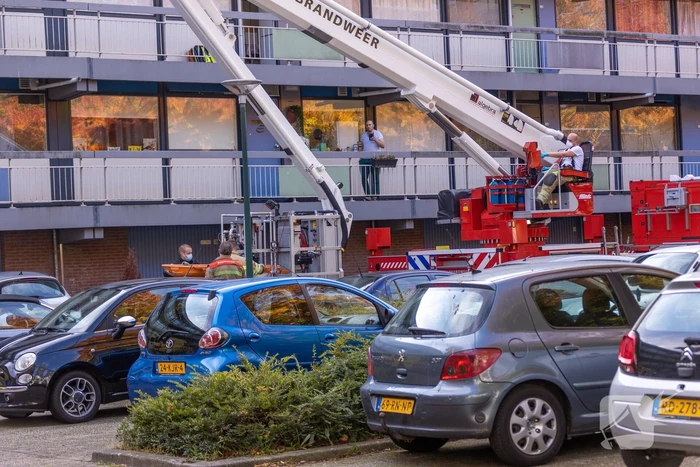 Traumahelikopter landt voor incident in flatwoning