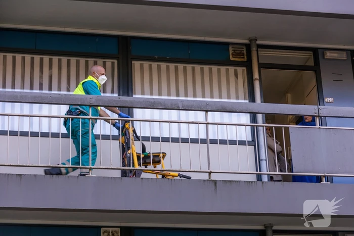 Traumahelikopter landt voor incident in flatwoning