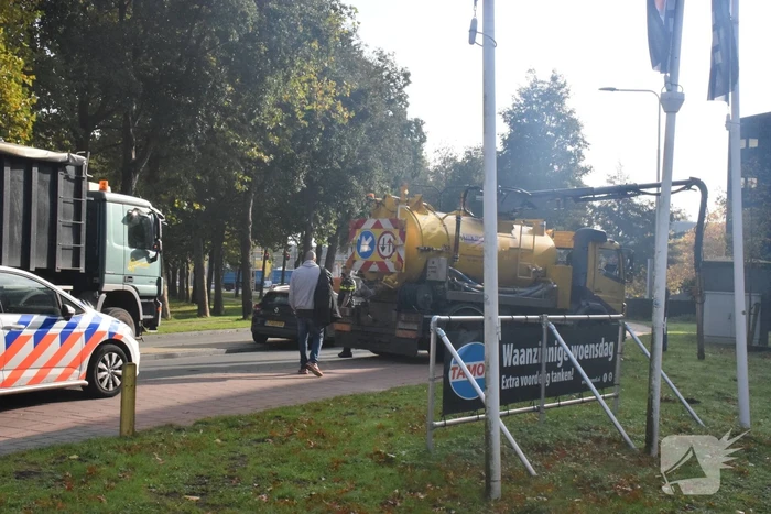 Wegwerker gewond door aanrijding
