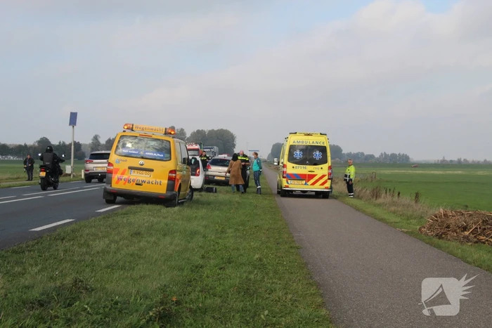 Kop-staart botsing tussen twee voertuigen