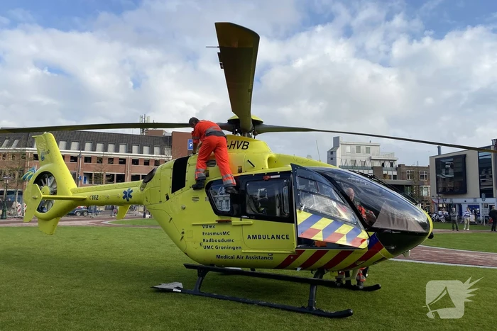 Traumahelikopter landt voor ongeval in huis