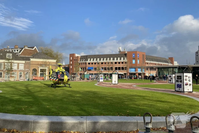 Traumahelikopter landt voor ongeval in huis