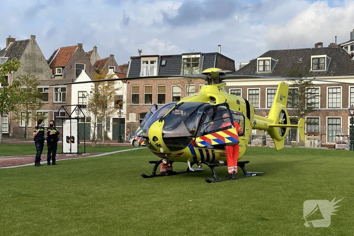 Traumahelikopter landt voor ongeval in huis