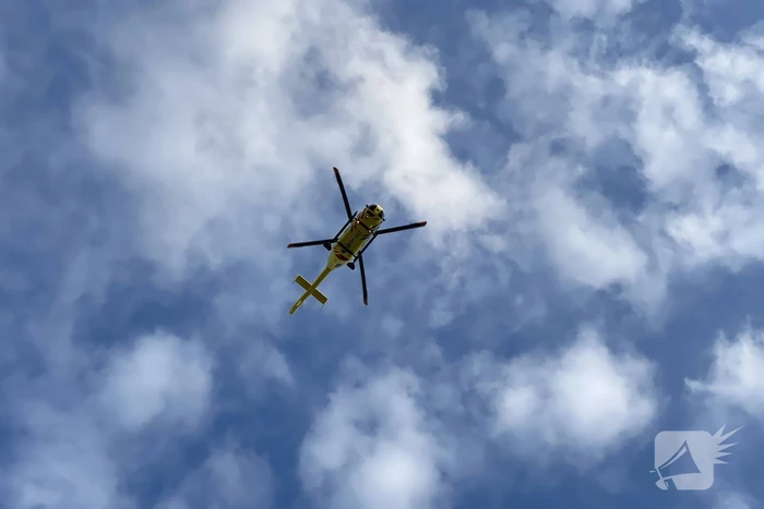 Traumahelikopter landt voor ongeval in huis