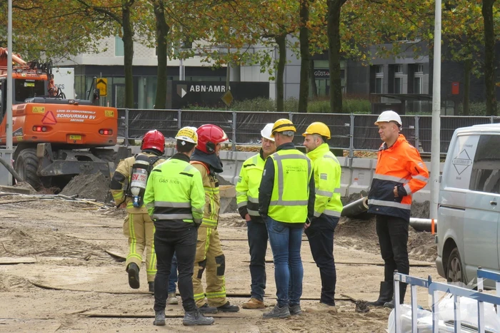 Brand op bouwplaats
