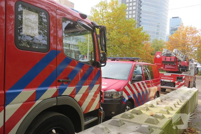 Brand op bouwplaats