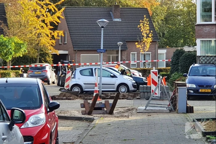 Straat afgesloten vanwege gaslekkage