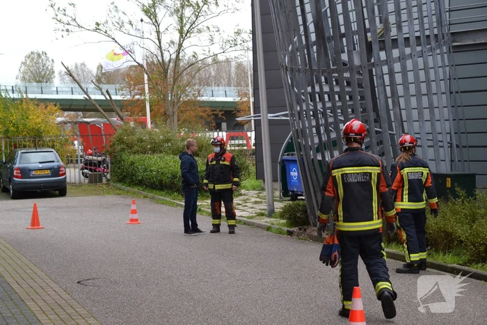 Brandtrap staat op omvallen