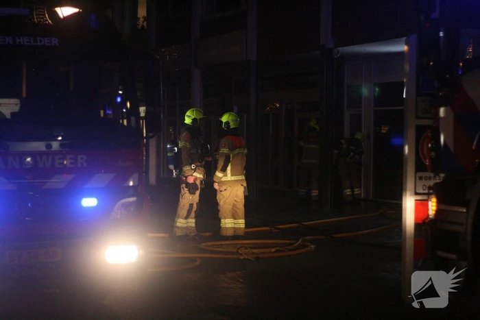 Grote brand in winkelpand