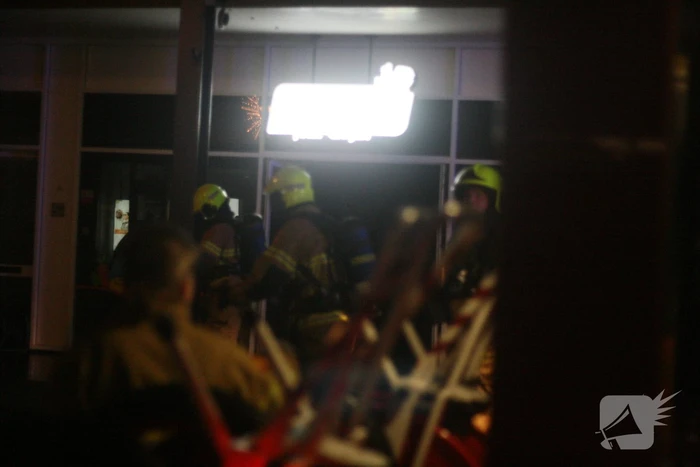 Grote brand in winkelpand
