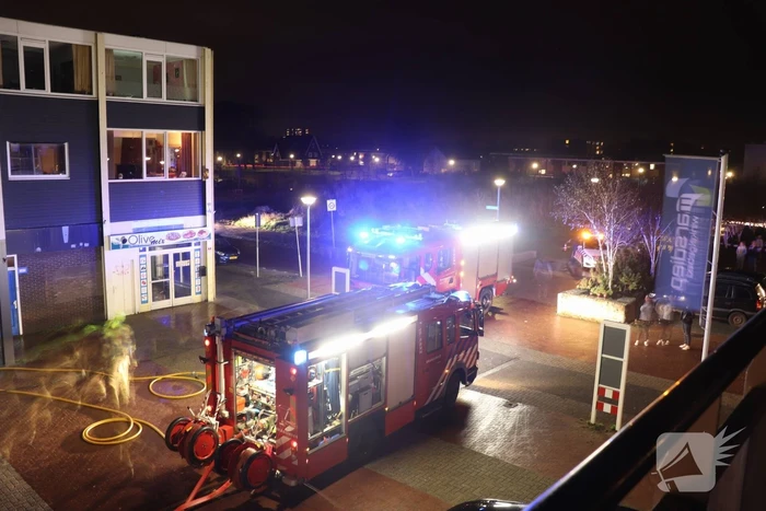 Grote brand in winkelpand