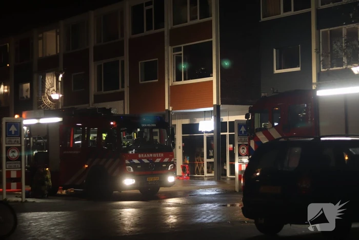 Grote brand in winkelpand