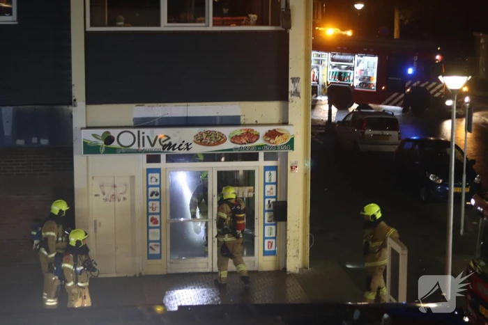 Grote brand in winkelpand