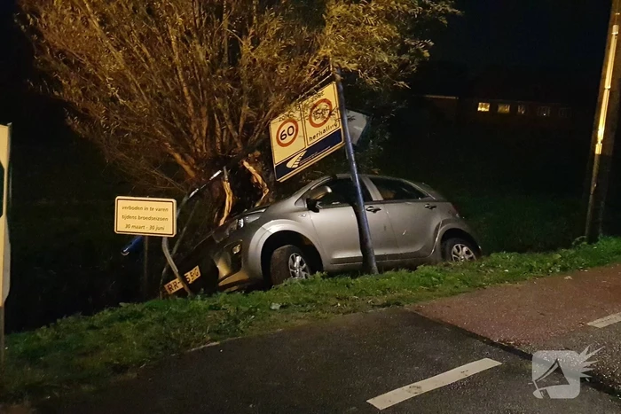 Inzittenden slaan op vlucht na crash met auto