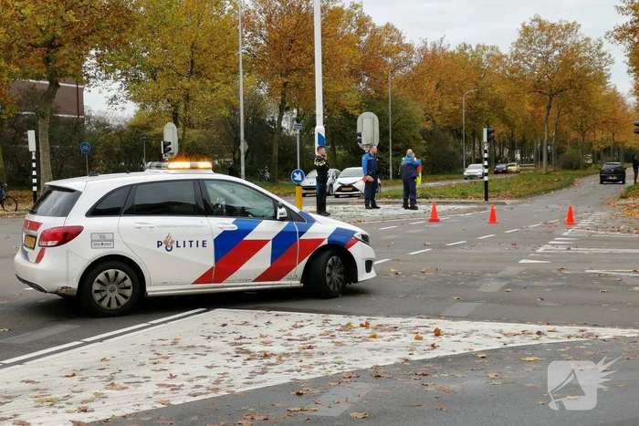 Traumahelikopter landt voor ongeval met voetganger en personenauto