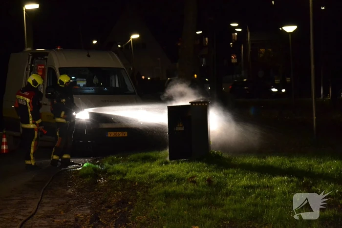 Brand in stroomkast