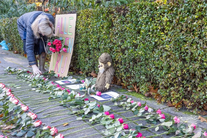 Protestactie tegen doodgeschoten chimpansees DierenPark Amersfoort