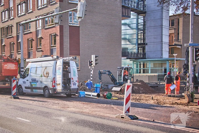 Waterleiding geraakt bij graafwerkzaamheden in Kruiskamp