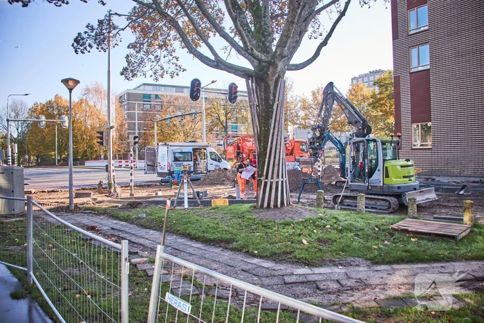Waterleiding geraakt bij graafwerkzaamheden in Kruiskamp