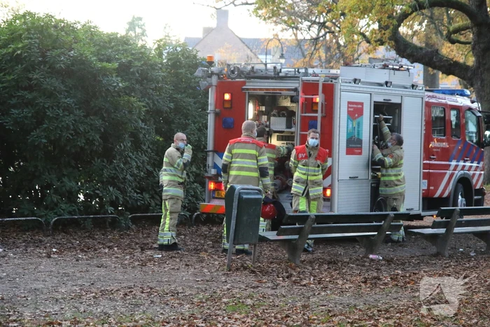 Brand in vuilnisbak snel geblust