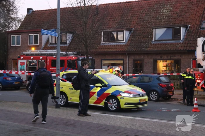 Traumahelikopter ingezet bij woningbrand