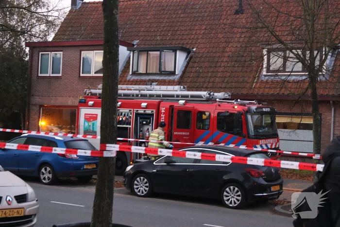 Traumahelikopter ingezet bij woningbrand