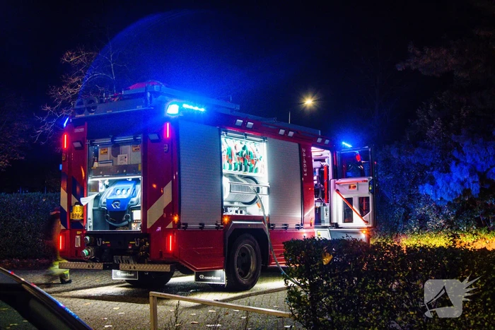 Auto verwoest door brand