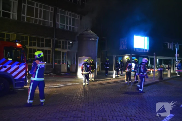 Felle brand in oud pand