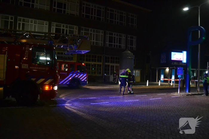 Felle brand in oud pand