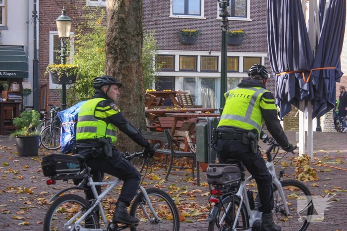 Demonstratie voor de vrijheid bij Onze Lieve Vrouwetoren