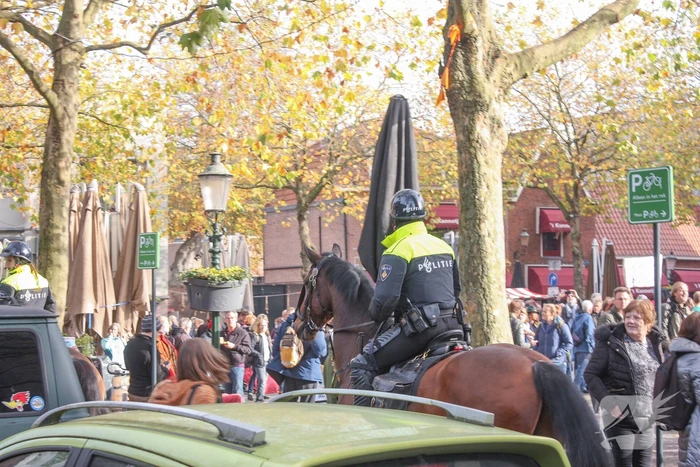 Demonstratie voor de vrijheid bij Onze Lieve Vrouwetoren