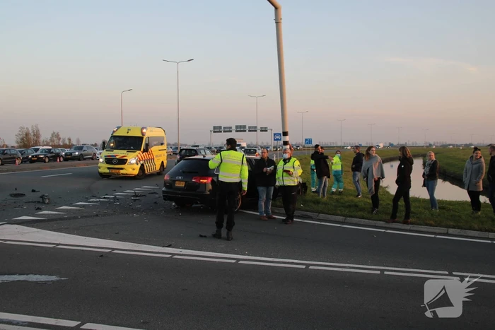 Ravage na botsing tussen twee voertuigen