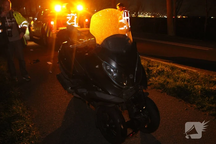 Piaggio MP3-motorscooter betrokken bij aanrijding