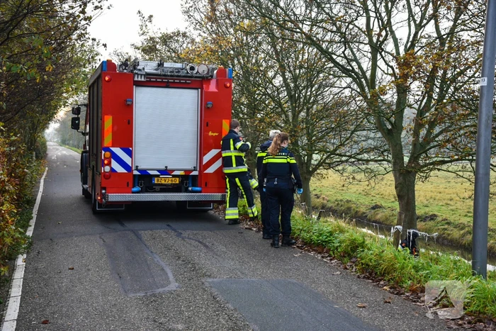 Zoekactie bij sloot na aantreffen van fiets