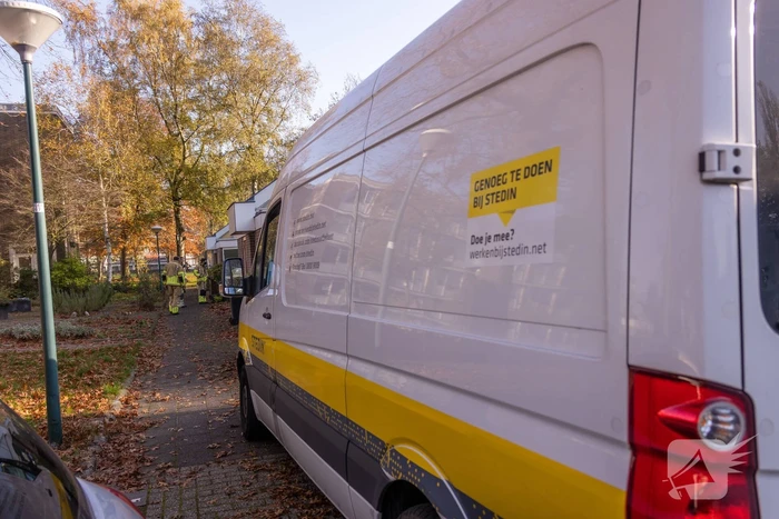 Gasleiding geraakt bij graafwerkzaamheden in tuin