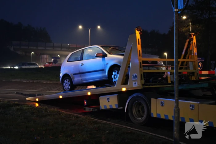Schade na aanrijding tussen meerdere voertuigen