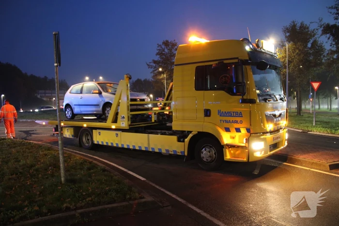 Schade na aanrijding tussen meerdere voertuigen