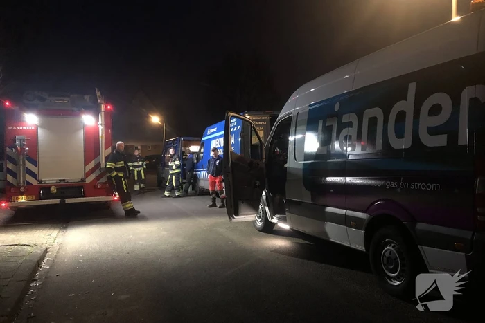 Gaslekkage ontstaan door werkzaamheden