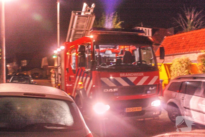 Veel rook bij brand in schuur