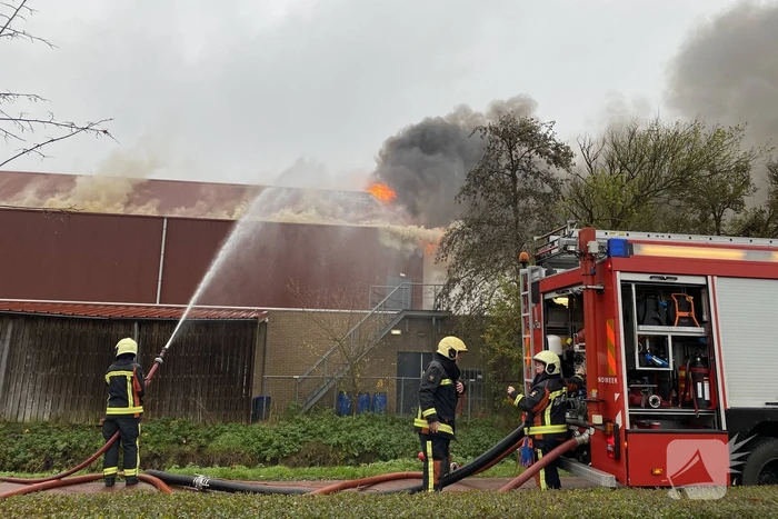 Sporthal Optisport De Schelft verwoest door brand
