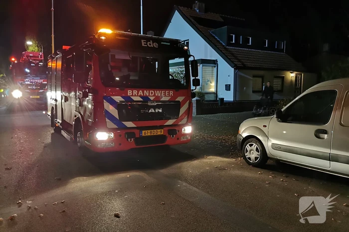 Brand in schoorsteen van woning